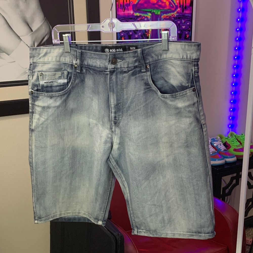 Vintage Ecko Unlimited Light Blue Jean Shorts